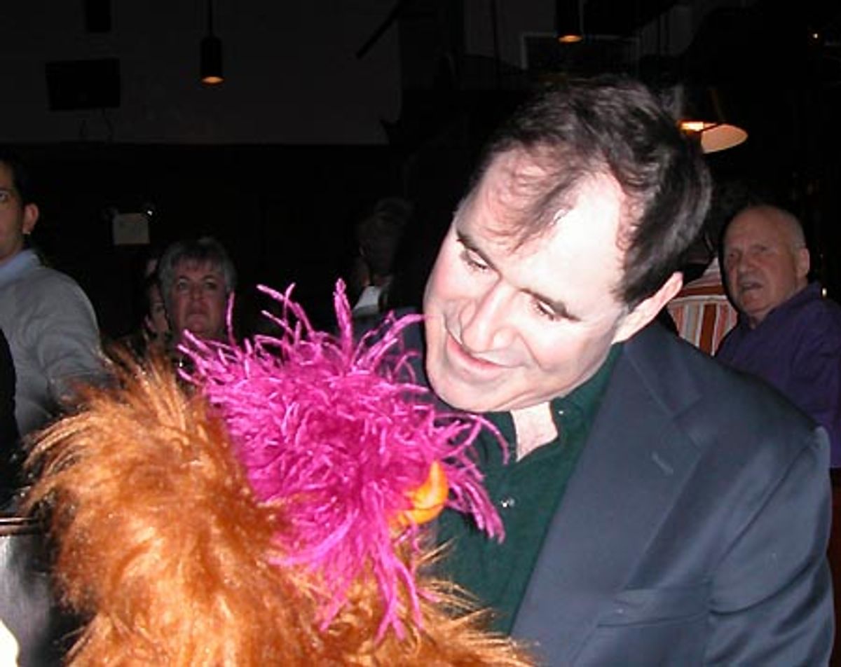 Richard Kind poses with Trekkie Monster  at 
